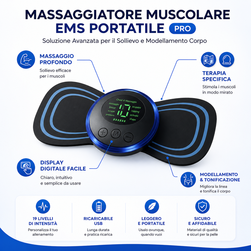 Massaggiatore Muscolare EMS