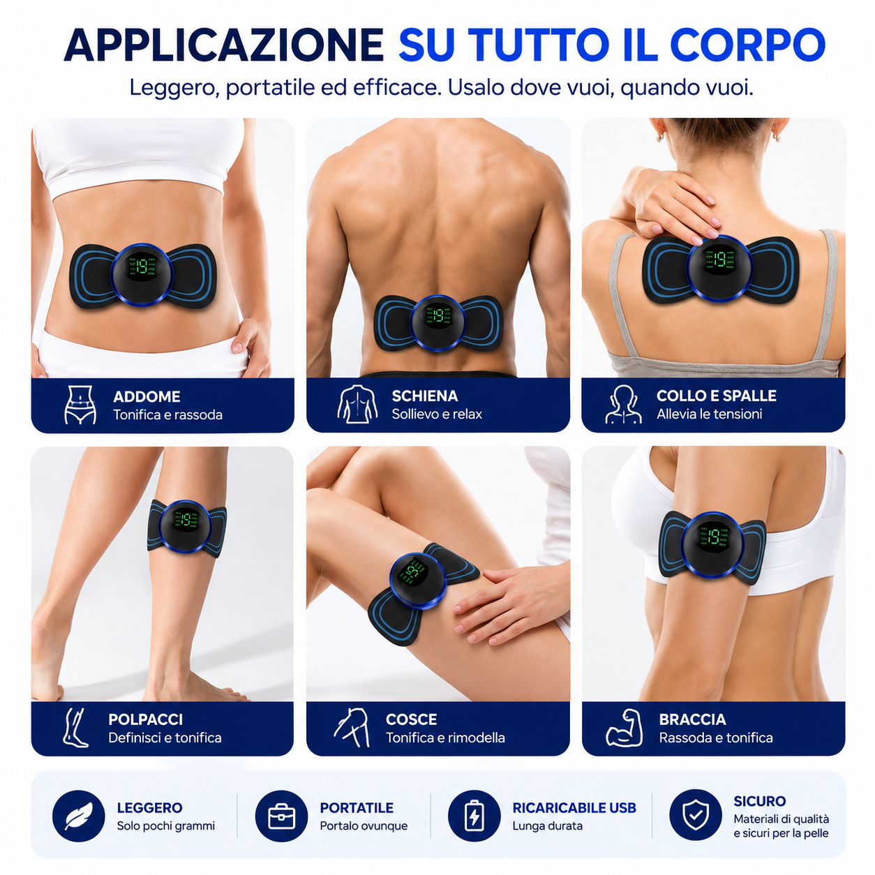 Massaggiatore Muscolare EMS